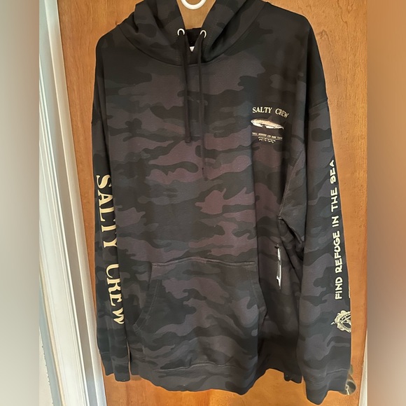 Salty Crew Men’s Bruce Fleece Hooded Sweatshirt - Picture 1 of 3